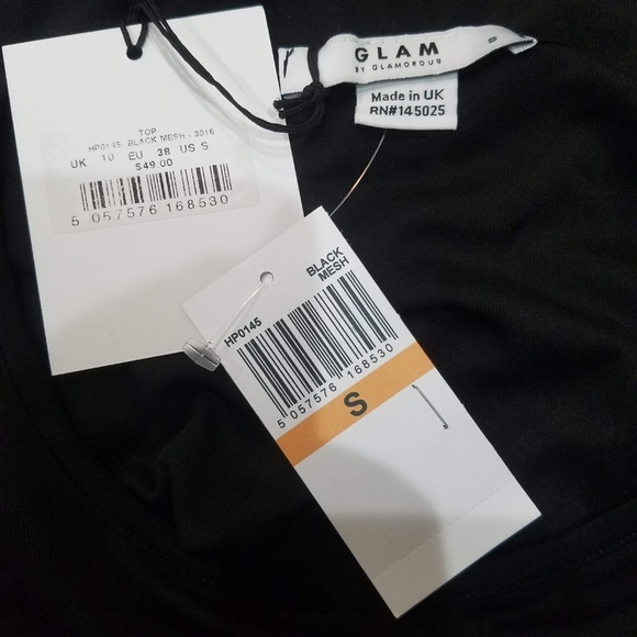 Glam Floral Embroidered Sheer Long Sleeve Crop Top - Picture 5 of 6